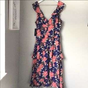 Lulus floral midi dress